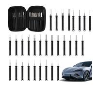 Extracteur de broches - 30 pièces - Noir - Outil pour enlever les fiches électriques - Pour véhicules automobiles, moteurs, motos, appareils, maison, audio, ventilateurs, réparation industrielle