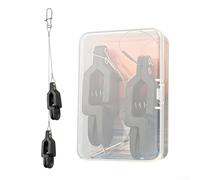 Extracteur de câble de pêche pour bateau - Convient pour rabot et descendeur en mer - En nylon et fibre de verre - Avec câble en acier inoxydable (double tête)