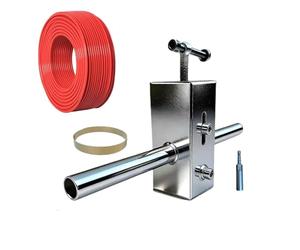Extracteur de câble électrique, avec ruban de pêche de 15 m, très résistant, flexible, extracteur de fil électrique - pour électricien, plombier, technicien, chantier, conduit, installation de