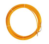Extracteur de câble électrique en fibre verre, 10M/20M/30M, 6mm, enrouleur jaune, filetage bande poisson, conduit fil mural métal(20M)