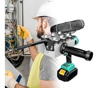 Extracteur de câble électrique professionnel sans balais et machine à fileter pour une pose efficace de câble de 30 m, batterie au lithium de 4,5 Ah incluse