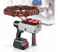 Extracteur De Câble,Enfile-Aiguille électrique à Batterie Au Lithiu | Vitesse De Traction du Fil 40 M/Min,15/30mline,Régulation Vitesse Continue,Moteur Puissant pour Travaux d'Électricité et Rése