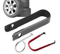 Extracteur de cache-écrous de roue - Ensemble d'outils de retrait de boulons de roue, extracteur de cache-écrous centraux de pneus, extracteur de capuchons d'écrous portables, extracteur de crochet de