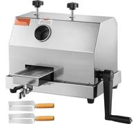Extracteur de canne à sucre Deluxe - capacité 110 lbs/h - 3 rouleaux en acier inoxydable - grande entrée 2,4'' - Extracteur de canne à sucre manuel pour particuliers et professionnels.