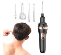 Extracteur de cérumen électrique, nettoyeur d'oreille avec éclairage, étanche et ergonomique pour salle de bain, voyage et maison