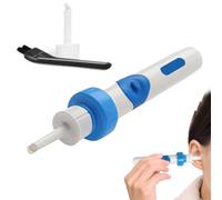 Extracteur De Cérumen Kit - Nettoyant Oreille Avec 2 Têtes De Rechange, D'élimination Du Cérumen Nettoyeur D'oreilles Électrique Aspirateur, Appareil De Nettoyage Des Oreilles Pour Enfant Adulte