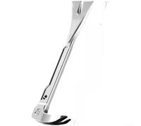Extracteur de clou à double tête et pied-de-biche en acier Crv durable pour une utilisation polyvalente en atelier avec rainure en V et trou de suspension Argenté 31 cm Taille (8)