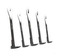 Extracteur de clous multifonction pour clous tenaces - Barre d'épilation en métal robuste avec revêtement antirouille pour réparation de toiture 280 mm (E)