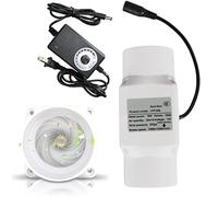 Extracteur de Conduit 2 Pouces 50 mm, Ventilateur à Grande Vitesse 12 V 18 W, extracteur d'air en Ligne, souffleur d'aspiration des fumées pour Cuisine, Tente de Culture,