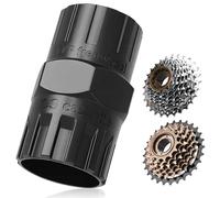 Extracteur de couronne dentée 2 en 1 - Compatible avec cassette Shimano 5 à 12 vitesses - Extracteur de pignon pour extracteur de cassette et extracteur de pignons - Outil de vélo robuste en acier