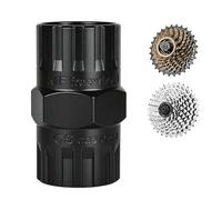 Extracteur de couronne dentée 2 en 1 - Compatible avec Shimano, 5 à 12 vitesses, manchon à vis et cassette 2 en 1, extracteur de pignon, acier traité thermiquement pour extracteur de cassette et