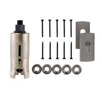 Extracteur de cylindre européen professionnel pour serrurier avec vis, bride, joint, extracteur de cylindre de porte, extracteur de clous, extracteur de serrure en acier inoxydable (vis de 5,5 mm)