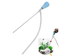 Extracteur de déchets de nettoyage d'aquarium - Changeur d'eau manuel, 1 pièce de siphon de précision pour l'entretien du gravier, longue pipette compte-gouttes avec haute aspiration