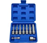 Extracteur de douilles hexagonales pour vis cassées, extracteur de vis dénudées, extracteur de tuyau d'eau de robinet et robinet avec filetage inversé - Outil en métal haute résistance pour bricolage