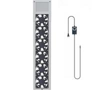 Extracteur de fenêtre, extracteur de fenêtre et porte rétractable, 2 800 tr/min réglable, volume d'air 85 mètres cubes/heure, utilisé pour fenêtres coulissantes, chambres, salles de bains (blanc 108