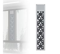 Extracteur De Fenêtre sans Perforation, Débit d'air 85 M/h par Ventilateur, Vitesse 2800 TR/Min, Longueur Réglable De 18 Cm, Vitesse du Vent Réglable, Faible Bruit, pour Maison, Cuisine