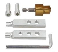 Extracteur de fil cassé avec 6 forets hexagonaux de 35 mm pour réparation de plomberie de cuisine et de salle de bain, convient pour extraire des tuyaux cassés de tailles 20 mm et 25 mm (2)