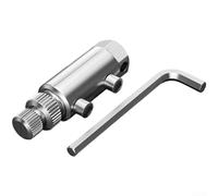 Extracteur de fil cassé avec filetage inversé, convient aux tuyaux de 20 mm, 25 mm, 32 mm, construction en acier au carbone avec base hexagonale pour une utilisation avec des clés et douilles (3/2,5