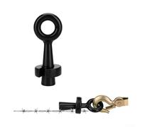 Extracteur de fil de fer barbelé pour étirement et serrage de clôture, en acier au carbone massif, poignée barbelée noire, 13 cm, pour ferme, pâturage, ranch