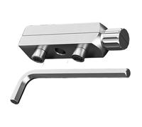 Extracteur de fil de tuyau cassé, outil de retrait de fil interne, extracteur de vis à 2 têtes, matériel de raccordement en acier robuste, maintenance professionnelle pour réparation de mur de robinet