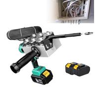Extracteur de fil électrique automatique pour électricien, extracteur de fil portable à travers le mur, supports de filetage entièrement automatique avec 2 piles