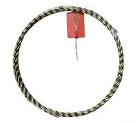Extracteur de fil en polyester pour conduits électriques, ressort de guidage à faible friction, noir et jaune (20 m)