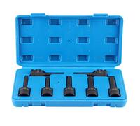 Extracteur de filetage endommagé, vis de retrait de boulon, ensemble de 7 pièces, tête carrée de 12,5 mm, acier au chrome-molybdène haute ténacité pour l'entretien de la machine