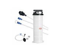 Extracteur de Fluide 6,5 L Pompe à Vide d'Aspiration Vidange d'Huile Moteur Manuel avec Jauge et Tuyau d'Aspiration pour Changemen
