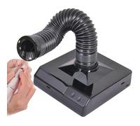 Extracteur de Fumée de Soudage 60 W, Extracteur de Fumée de Soudage de Bureau avec Lumière LED, Extension Et Rotation Libres À 360 °, Conception Extractible, Aspirateur de Polissage Des Ongles