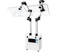 Extracteur de fumées de soudure avec télécommande, dispositif anti-fumée, bras de support en alliage d'aluminium, bouton, purificateur de fumée pour le soudage DIY et la réparation de téléph