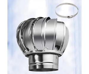 Extracteur De Fumées Rotatif Éolien 110-400mm Ventilateur TurbineS De Toit