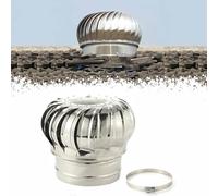 Extracteur De Fumées Rotatif Éolien, 160mm Ventilateur À Turbine Rond Silencieux En Acier Inoxydable, Ventilateur De Grenier Capuchon D'aération(7.87in/200mm)