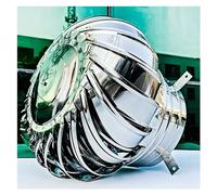 Extracteur de fumées Rotatif galvanisé, Aérateur de Toit Cheminée Rotative Sortie d'Air Salle de Bain(300mm(11.8inch))