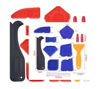 Extracteur de Joints en Silicone, Lot de 12 Lisseurs de Joint en Silicone Enlève-joints Outils de Calfeutrage Instruments Lissage Joints, Silicone et l'Acrylique Set de Grattoirs à Joints