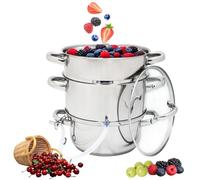 Extracteur de jus à vapeur en Acier inoxydable 5L Cuiseur à vapeur de fruits la Tous Feux dont induction