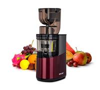 Extracteur de Jus BioChef Atlas Whole Slow Juicer PRO - Moteur Puissant 350W & 40 tr/min | Grande Ouverture 8cm x 8cm | Polyvalent : Jus, Sorbets, Beurres de Noix (Bordeaux)