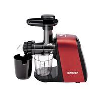 Extracteur de Jus BioChef Axis Compact Cold Press Juicer - Extracteur Horizontal, Compact & Léger, Grande Ouverture | Moteur 150W, Rotation Lente 80 tr/min | Légumes Fibreux & Herbe de Blé.