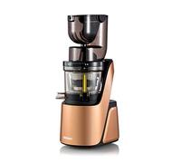 Extracteur de Jus BioChef Quantum Whole Slow juicer - Bouche d'alimentation double entrée pour fruits et légumes entiers | Moteur de qualité commerciale - 4 tamis différents - 37 tr/min (Bronze)