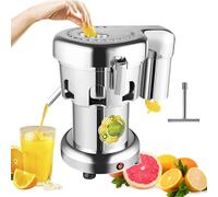 Extracteur de jus commercial, presse-agrumes électrique robuste à pression froide 2800 tr/min, extracteur de jus centrifuge en acier inoxydable 370 W for fruits et légumes nutritifs