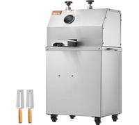 Extracteur de jus de canne à sucre électrique - Puissant extracteur de 750 W avec une capacité de 300 kg/h - 3 rouleaux en acier inoxydable - Grande entrée de 2,4 pouces - Extracteur de jus de canne à