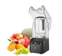 Extracteur de jus de canne à sucre, mixeur professionnel, machine à jus et smoothies, avec boîtier silencieux et blindé, robot culinaire électrique 2 200 W, noir