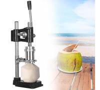 Extracteur de jus de canne à sucre, ouvre-noix de coco vertical, outil portable pour percer les noix de coco tendres, avec levier manuel pour économiser du travail, ouvre-presse à main (noir