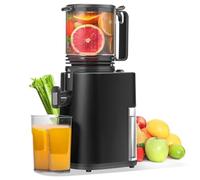 Extracteur de Jus de Fruits et Légumes, Ouverture de 14cm Capacité de 2L Juicer Machine a jus de fruit, Slow Jucier Facile à installer (Matte Noir)