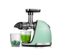 Extracteur de Jus de Fruits et Légumes Sans BPA Slow Juicer Presse à Froid Machine/Vert