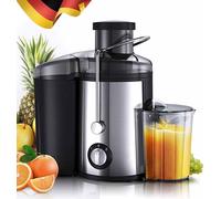Extracteur de jus de légumes et de fruits en acier inoxydable, 800W Extracteur de jus électrique à 2 vitesses Juicer