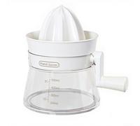 Extracteur de Jus Manuel à Pression Rotative pour Agrumes - Presse Citron Effort avec Tamis Inclus - pour idéal Cuisine 17x13cm(White)