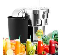 Extracteur De Jus Professionnel, Centrifugeuse Électrique En Acier Inoxydable 370 W/550 W pour Fruits Et Légumes, Extracteur De Jus Robuste Et Silencieux.,B2000