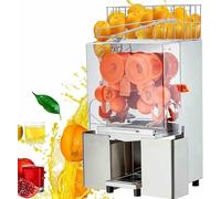 Extracteur de jus professionnel, presse-agrumes 120 W, extracteur de jus professionnel robuste avec grand panier de rangement, filtre extractible et 2 seaux de récupération.