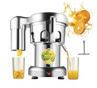 Extracteur de jus professionnel, presse-fruits et légumes 370 W, centrifugeuse robuste en acier inoxydable, 2800 tr/min
