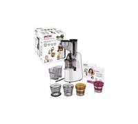 Imetec Centrifugeuse Extracteur de Jus de Fruit et Légume - Puissant, 48 Tours/Min, Robinet - Succovivo Pro 2000 + Accessoires pour Granite et Sorbet, Kit Beauté et Recettes pour Visage et Corps